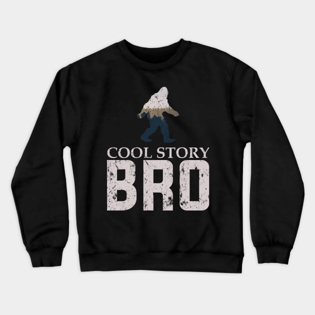 Funny Bigfoot Cool Story Bro Hide and Seek Champion Crewneck Sweatshirt by Freid